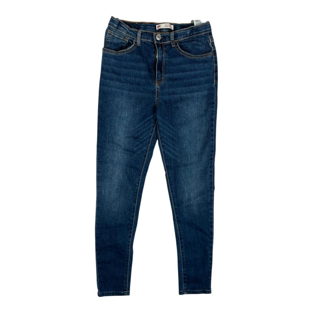 Levi's 720 High Rise Super Skinny Jeans Girls 16 Blue Stretch Denim Medium Wash